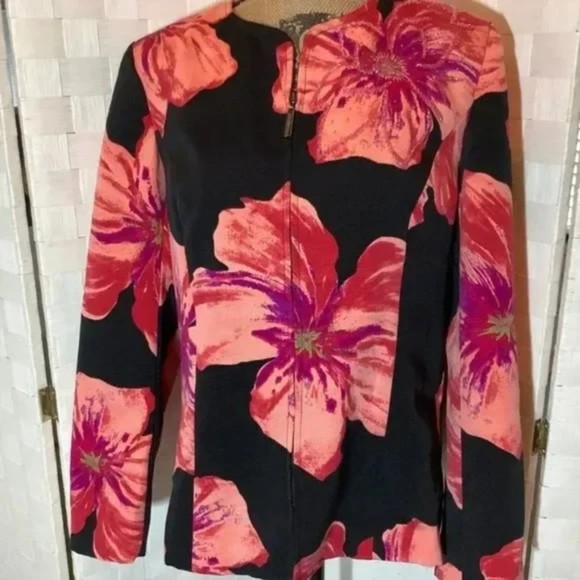 Victor Costa floral blazer size medium - Picture 9 of 9